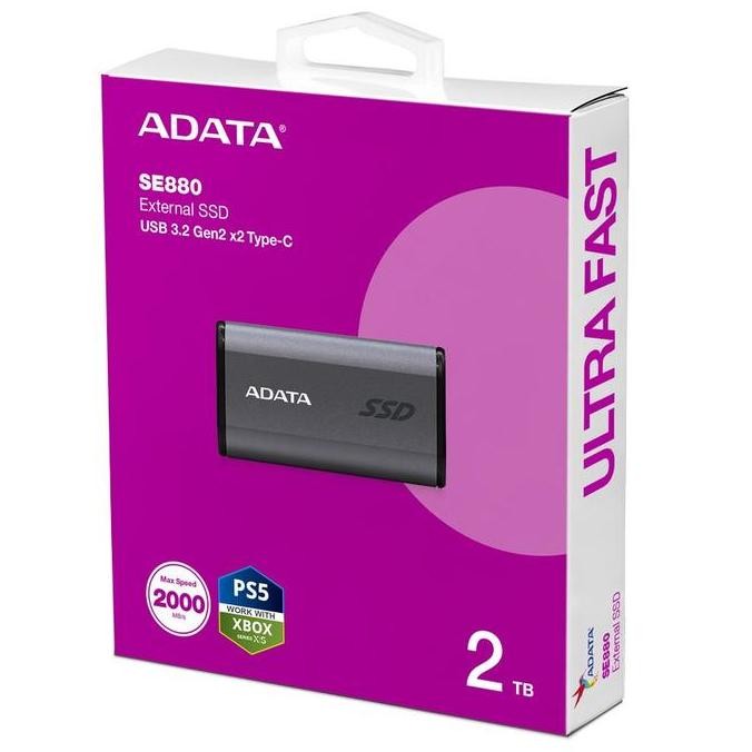 SSD EXTERNAL ADATA SE880 1TB 500GB - USB 3.2 SSD 512 1TB Adata SE880