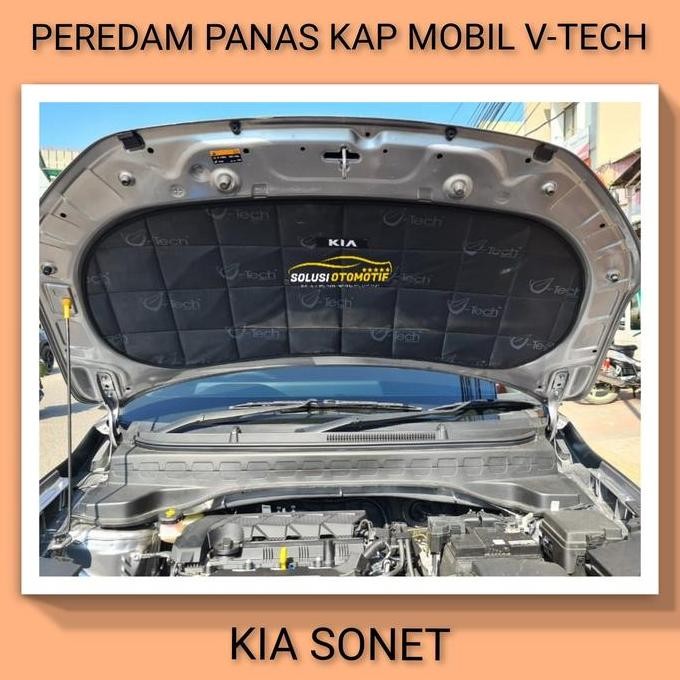 KIA SONET Peredam Pelindung Panas Kap Mesin Aksesoris Mobil VTECH Ori murah
