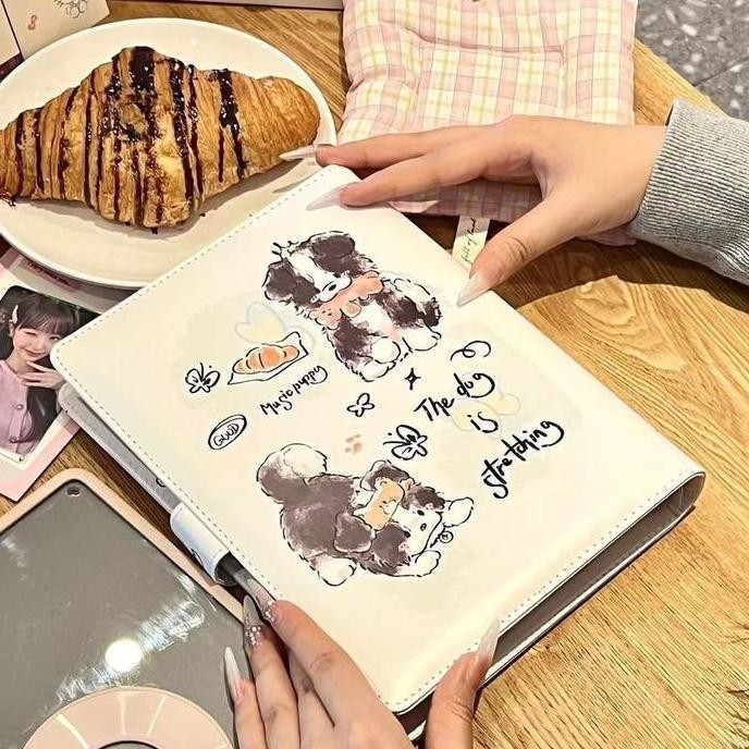 ready  A5 PU Binder Lucu Kartu Foto Album Idola Kartu Foto Mengejar Bintang Buku Penyimpanan Album F