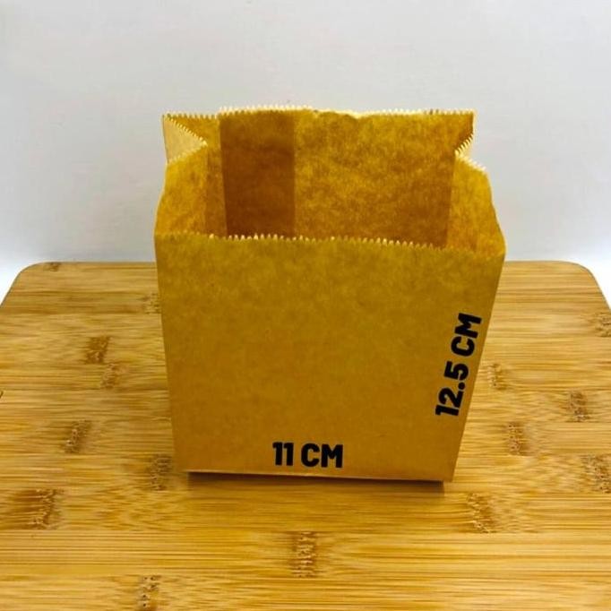 

ready paper bag kecil / kantong kertas putih untuk roti, fried chicken,snack