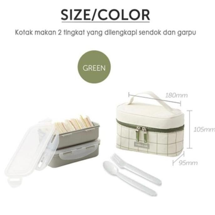ready LOCK & LOCK Lunch Box Set Tempat Makan  LCB752  kitchenware