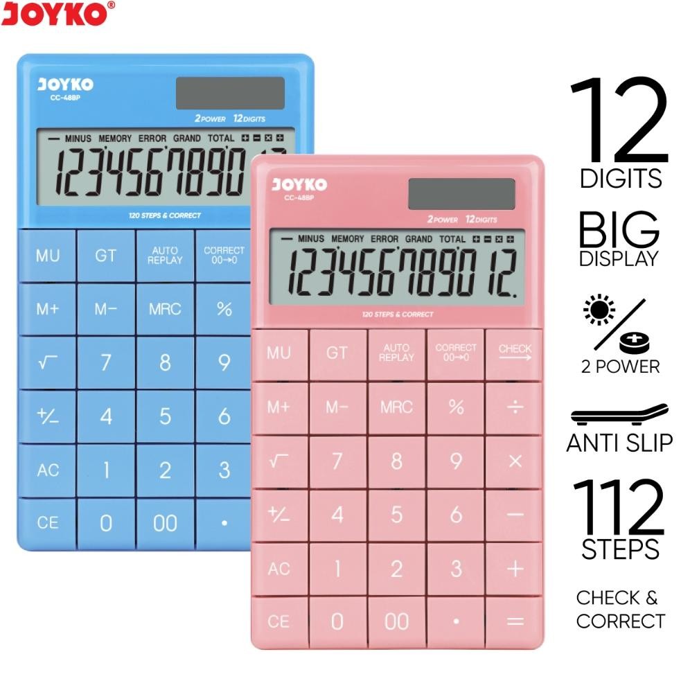

Calculator Kalkulator Joyko CC-48BP 12 Digits Check Correct
