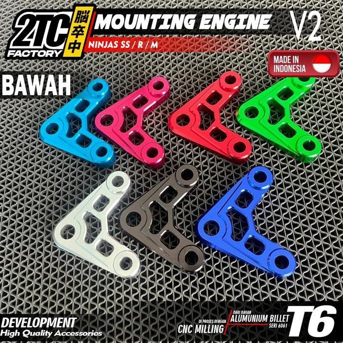 Dudukan Mesin Ninja SS R M Bracket Gantungan Engine Mounting Blok Bloc