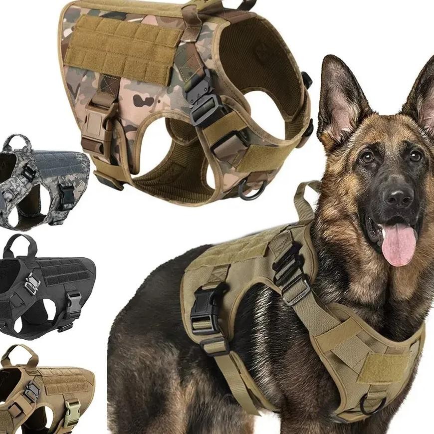 K9 Military Tactical Vest Dog Harness Rompi Anjing Besar