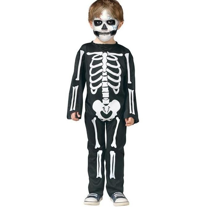 ''Terlaris" Kostum Baju Anak Halloween Tengkorak Untuk Anak 2-10 Tahun Murah