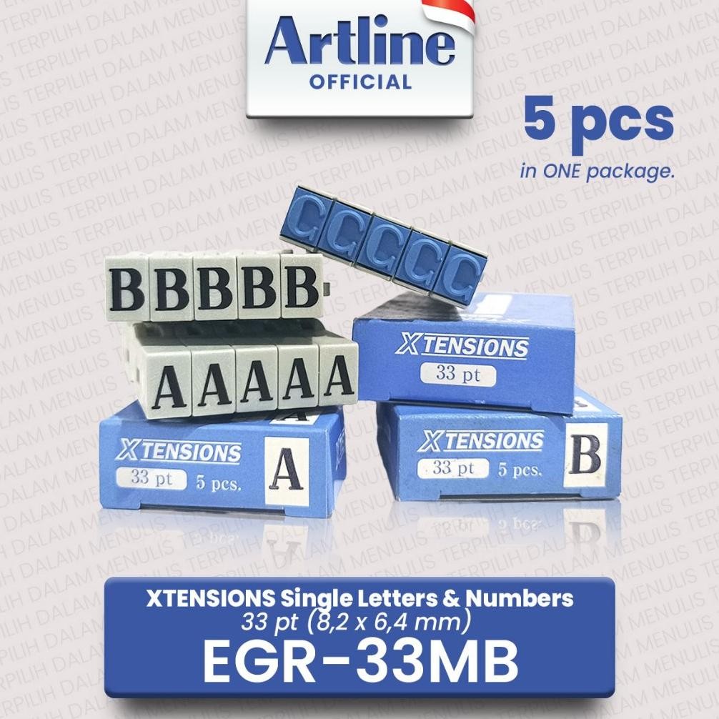 

ARTLINE Xstamper Xtensions Alphabet Stamp / Alfabet Stempel EGRA-33 / EGR-3B