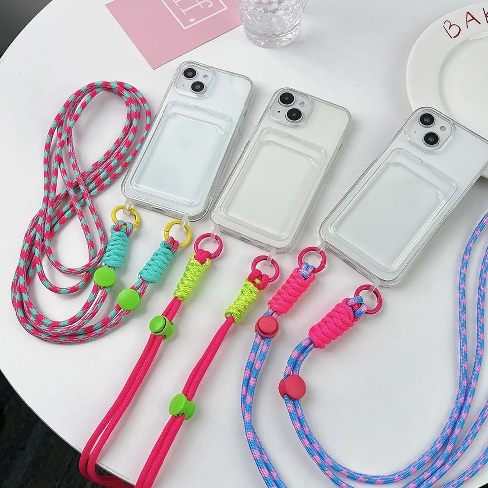

Card Holder Lanyard Phone Case For Iphone 16 Funda Iphone 11 15 13 14 Plus 12 Pro Max Xr X Xs 7 8 Se 6 15Pro 13Pro Silicon Cover
