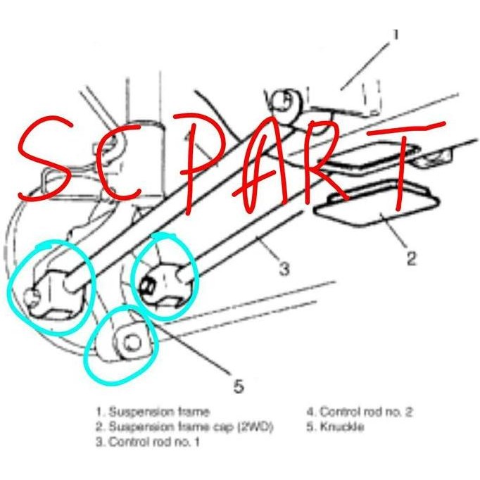 . Bushing knuckle set belakang suzuki aerio/baleno next-g.