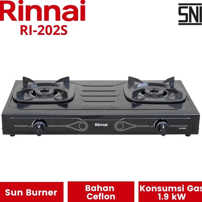 READY STOK Kompor Gas Rinnai 2 Tungku RI-202S RI-302S RI-522E RI-712 | Kompor LPG Elpiji RI 202 302 