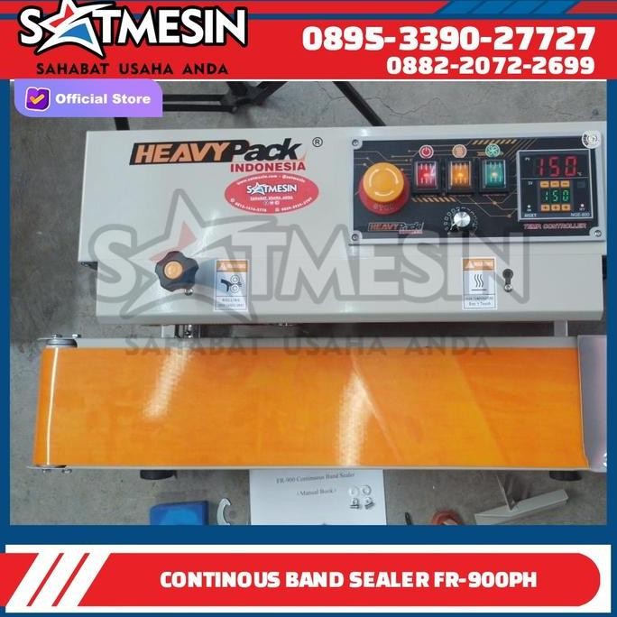 Terbaru Continuous Band Sealer Mesin Segel Plastik Fr-900Ph Fr900Ph