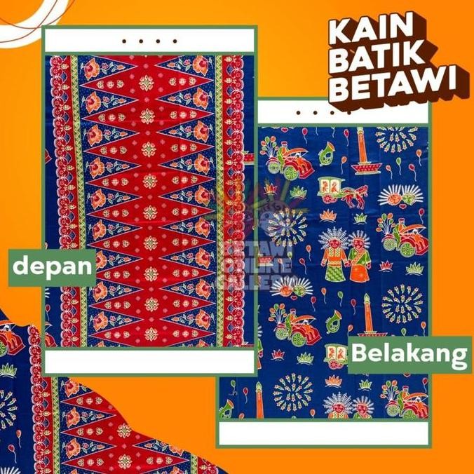 Kain Batik Betawi / Batik Betawi / Sarung Batik Betawi KS