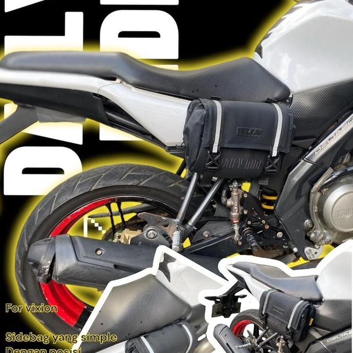 Tas motor Vixion, tas samping Vixion kiri kanan, tas jas hujan vixion MURAH