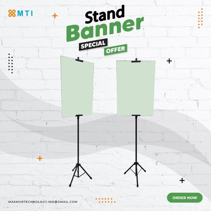 

TRIPOD BANNER STAND 2 SISI / STAND PROMOSI /