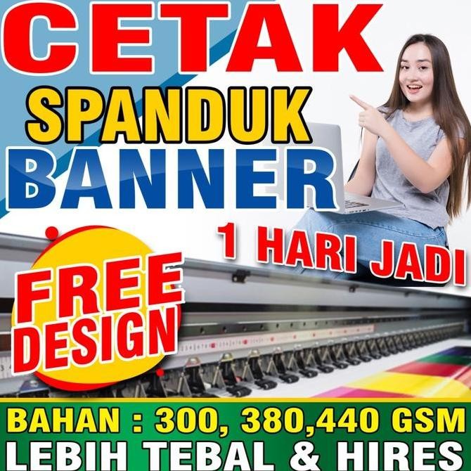 

CETAK MURAH Banner Spanduk Backdrop Baliho Flexi 300 / 380 GSM - Flexi