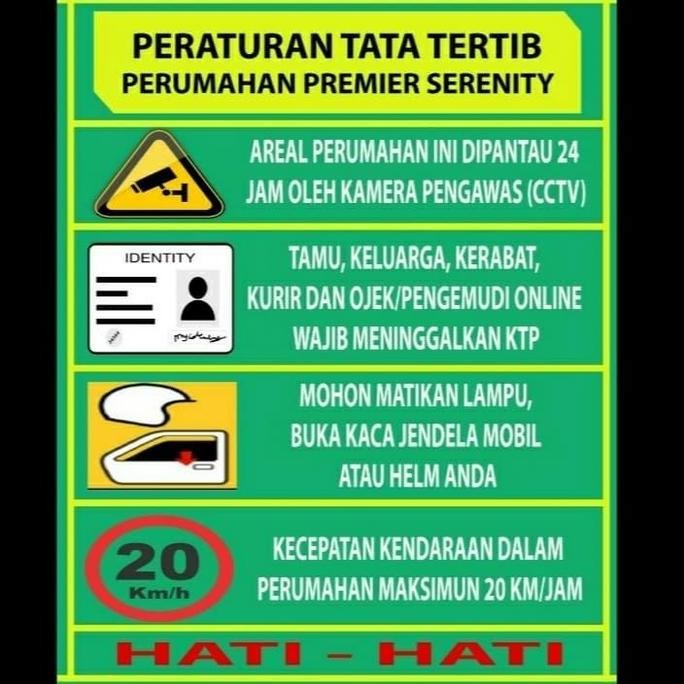 

Custom. Rambu Informasi Himbauan atau Plang Papan Nama ukuran 80x100