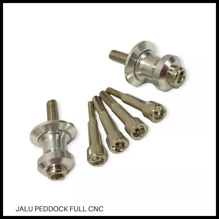 Terlaris Jalu Pedok Peddock Full Cnc Accesoris Motor Jalu Paddock Baut 10 12 14 Universal Motor Ninj