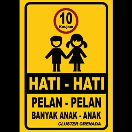 plang nama jalan PLAT ALUSTIK 60 x 40 cm