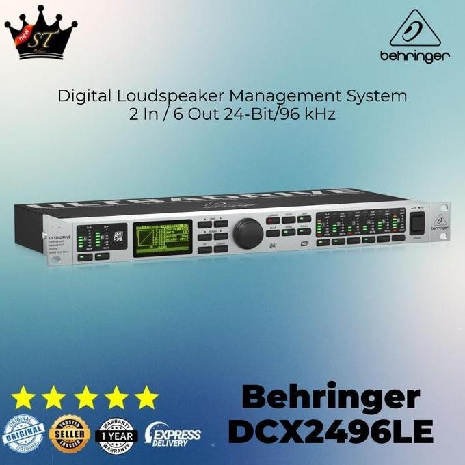 Behringer Dcx2496Le Dcx2496 Le Dlms Speaker Management Crossover New Stok