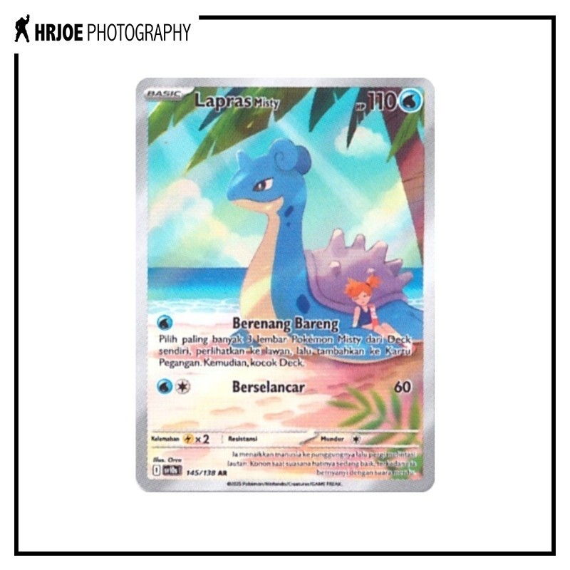Pokemon TCG Indonesia Kehadiran Juara sv10s - Lapras Misty AR 145/138