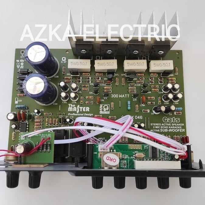 Kit Power Amplifier Speaker Aktif Stereo Plus Mp3 Bluetooth 300 Watt New Stok