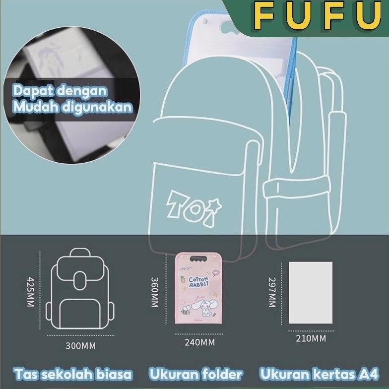 

Promo Fufu File Organizer / Penyimpanan Berkas / Folder Portable / Tempat Kertas Ujian Promo