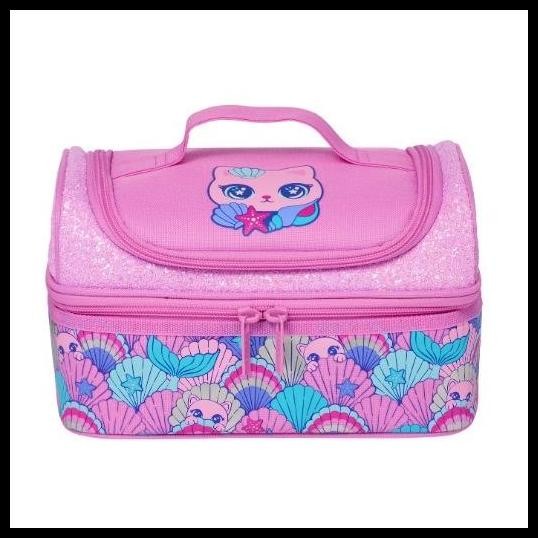 Terlaris Smiggle Hi there Cat mermaid pink backpack/lunchbag/lunchbox bento/ Bottle/pencil case/wall