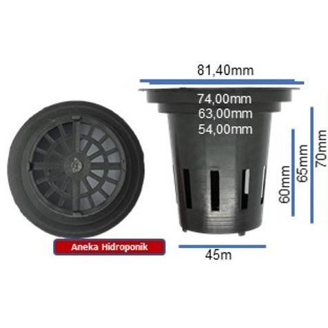 Promo Cod Netpot Hidroponik 8Cm Hitam/ Netpot Aqua Gelas 8 Cm .