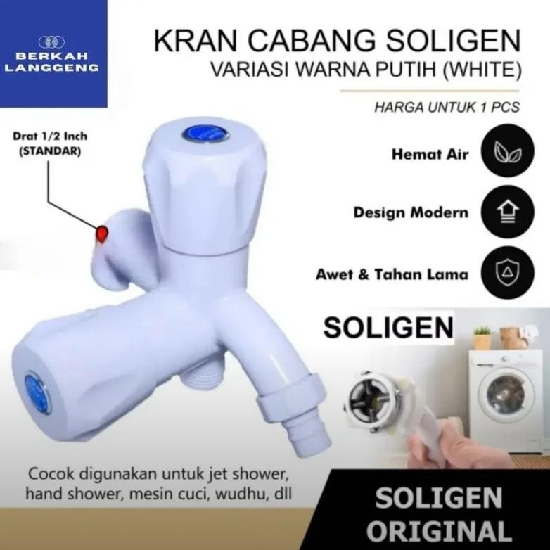 Kran Cabang / Kran Double PVC Soligen