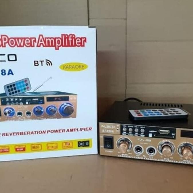 Power Amplifier Fleco Bt 858A/ Amplifier Bluetooth Fleco Bt 858 A New Stok