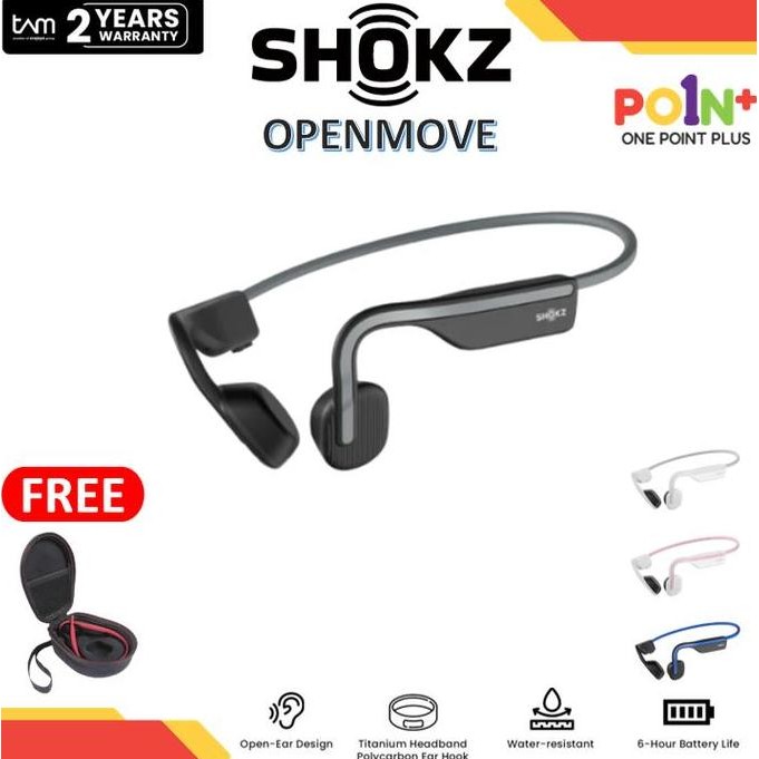 Shokz Openmove Wireless Bone Conduction Headphone Aftershokz Open Move New Stok