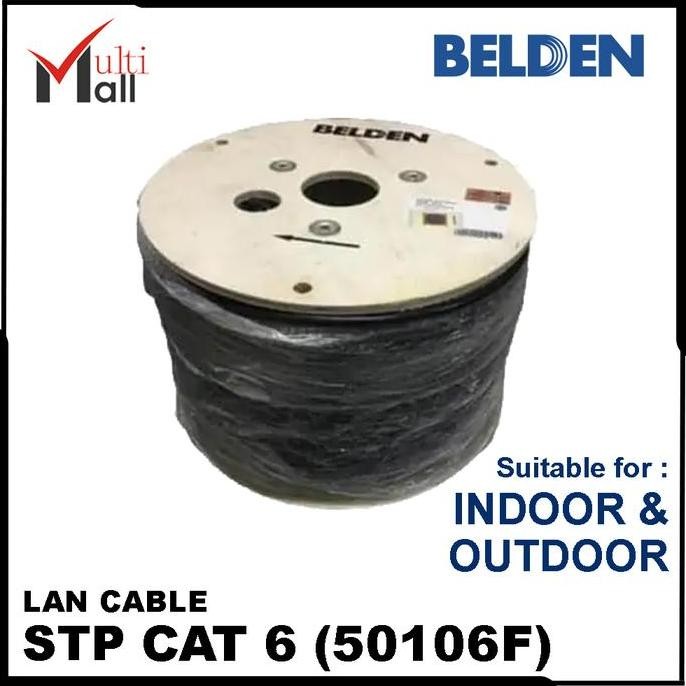 Belden Stp Cable Cat 6 Cat6 Kabel Lan 50106F 50106 F 305M Outdoor New Stok