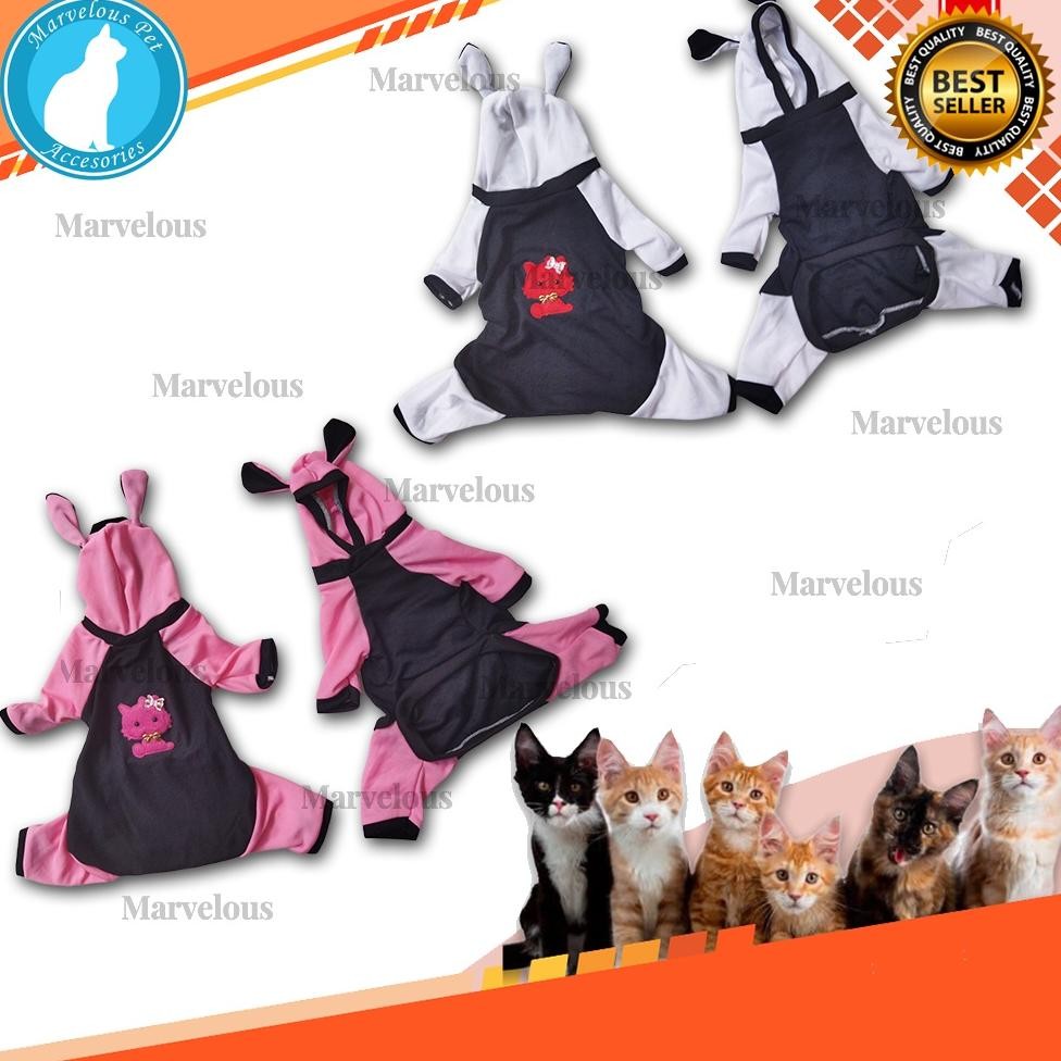 NEW Kaos Baju Kucing Bahan Kain Jeruk Motif Polos Lucu Model Hoodie Full Badan