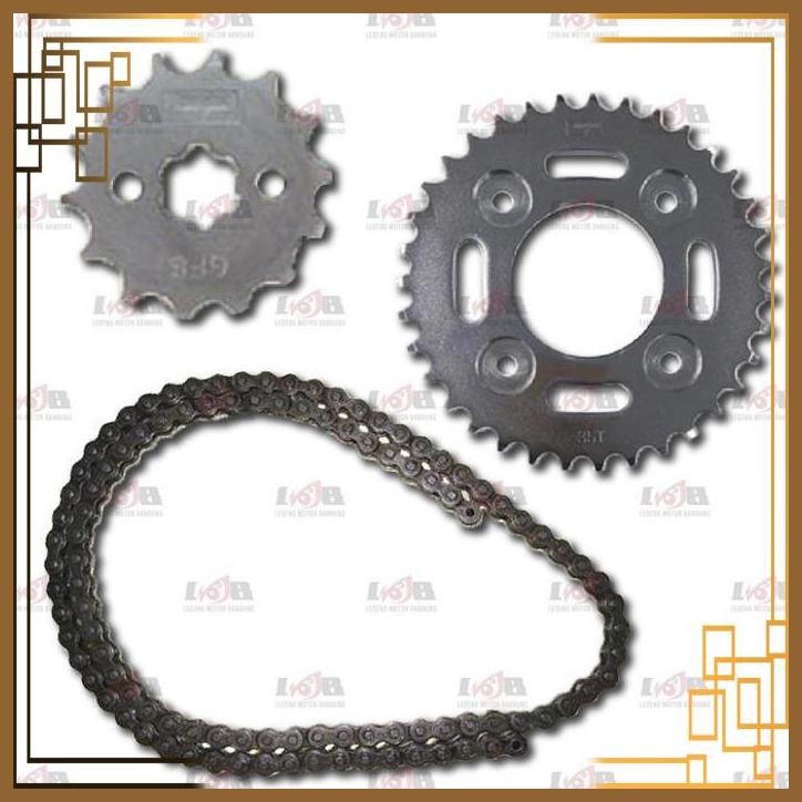 [LGM] ASPIRA GEAR SET KARISMA SUPRA X 125 GIR DEPAN BELAKANG RANTAI MOTOR