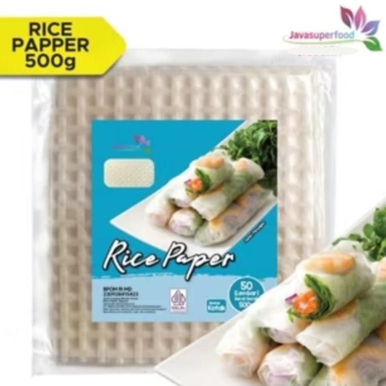 

Ready Rice Paper Kulit Lumpia Vietnam Spring Roll Banh Trang High Quality Halal Kemasan Kotak 19,5 Cm Persegi