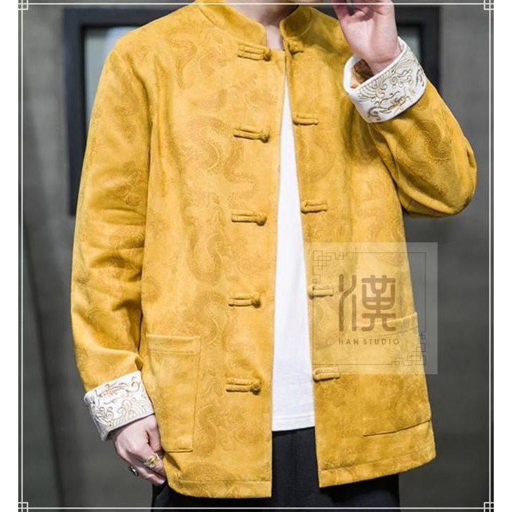 CHEONGSAM PRIA BAJU IMLEK SANGJIT CHINESE CHINA GOLD DRAGON HS240102