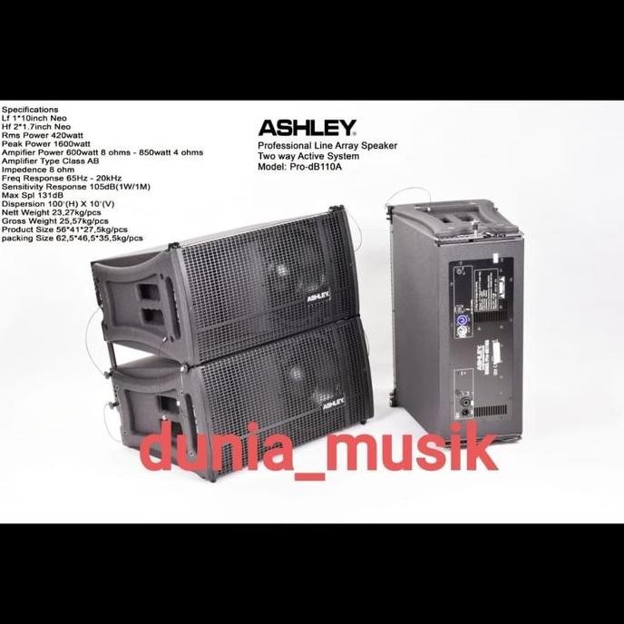 Speaker Line Array Ashley Pro Db110 Prodb110 Prodb 110 Original Ashley New Stok