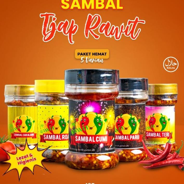 

Sambal Cumi Sambal Roa Sambal Paru Sambal Teri Sambal Cakalang Paket 5 Varian