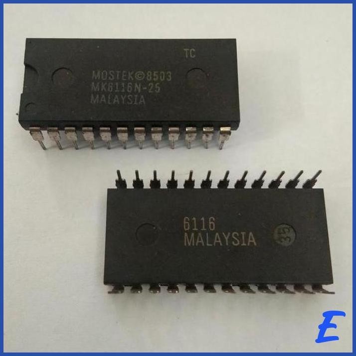 | BHG | IC MOSTEK MK6116N-25 CMOS STATIC RAM 2K X 8 DIP-24