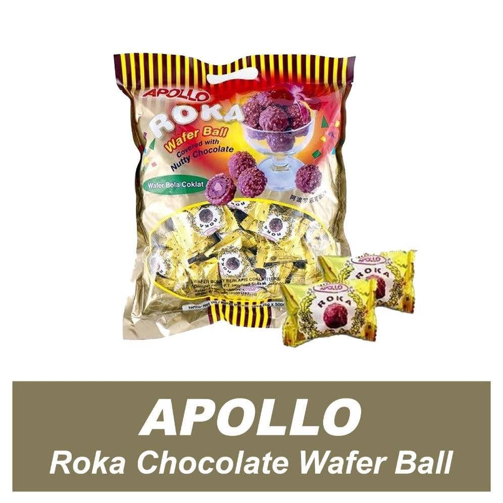 

PJ Roka Apollo Wafer Ball Coklat Berat 300gr Exp Maret 2026 HALAL