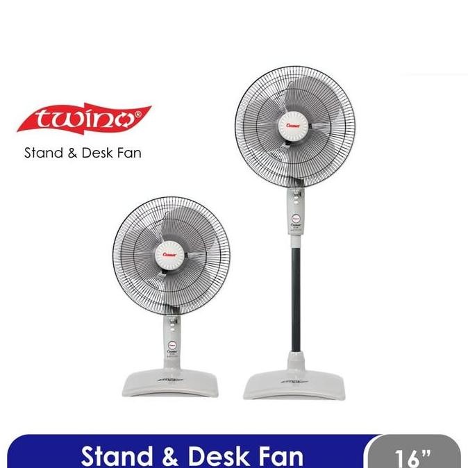 Kipas Angin Cosmos 16 Inch Sn Twino / Stand Fan Cosmos 16 Sn Twino