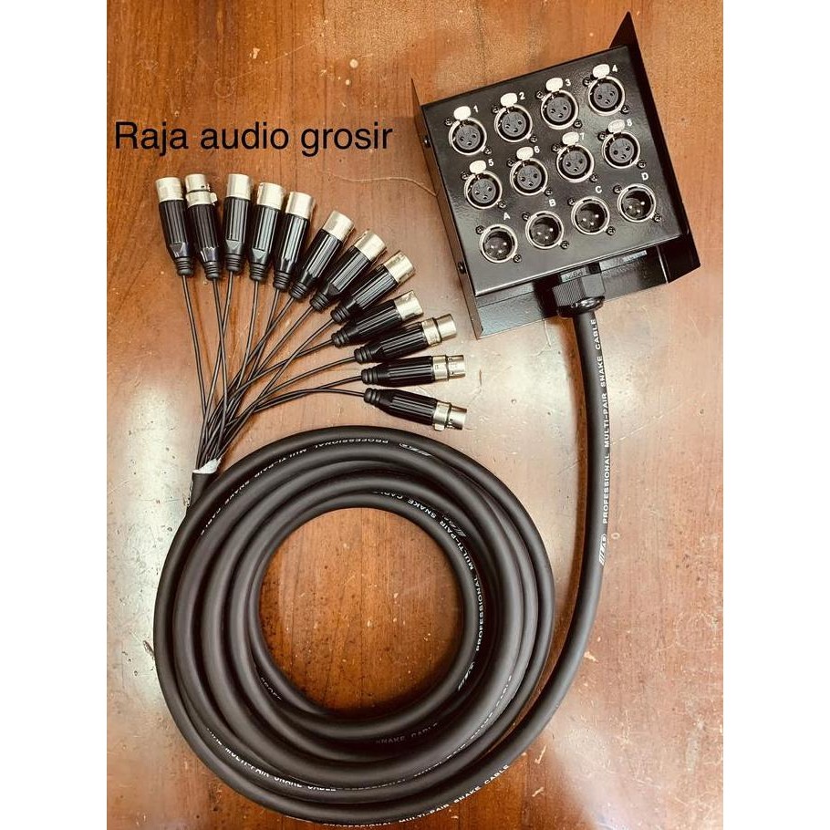 Snake Kabel 8 In 4 Out 8 Meter . Snake Kabel 8 Input 4 Output 8 Meter New Stok