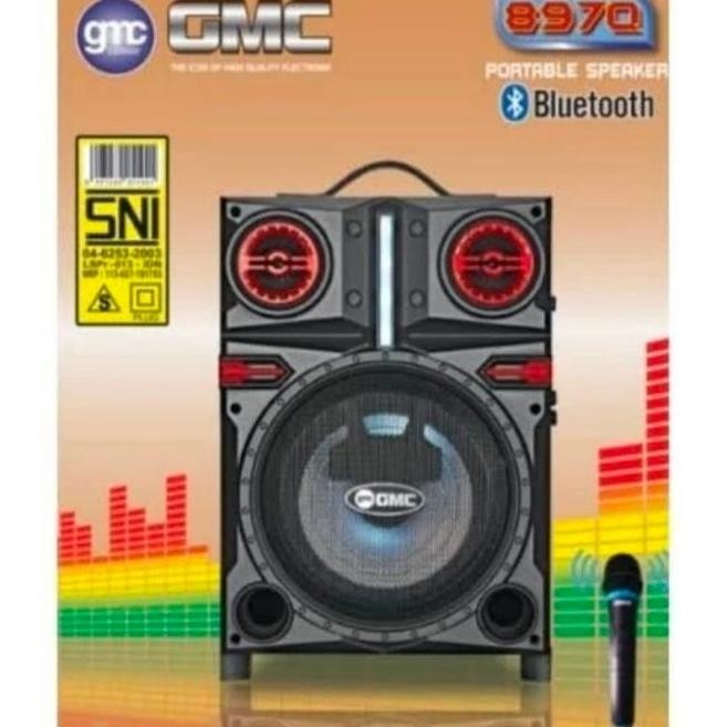 Speaker Gmc 897Q Free 1 Mic Wireless - Gmc 897Q Speaker Bluetooth- Gmc New Stok