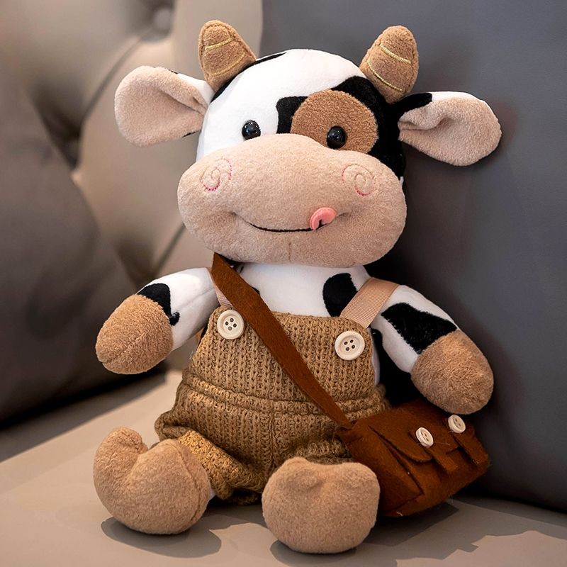Mainan Plush Sapi/Patung Zodiak Sapi/Mainan Boneka Plush