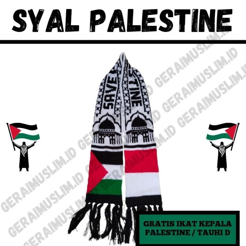 AsT {PROMO BULAN MAULID} Syal palestina free ikat kepala I bisa cod I free ikat kepala palestine I t