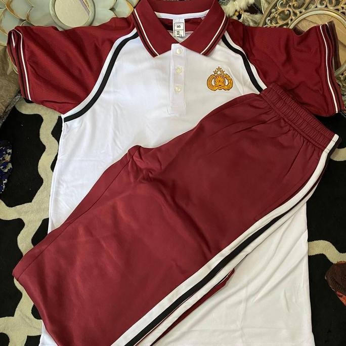 baju olahraga merah putih jatah polri tahun 2023 PS