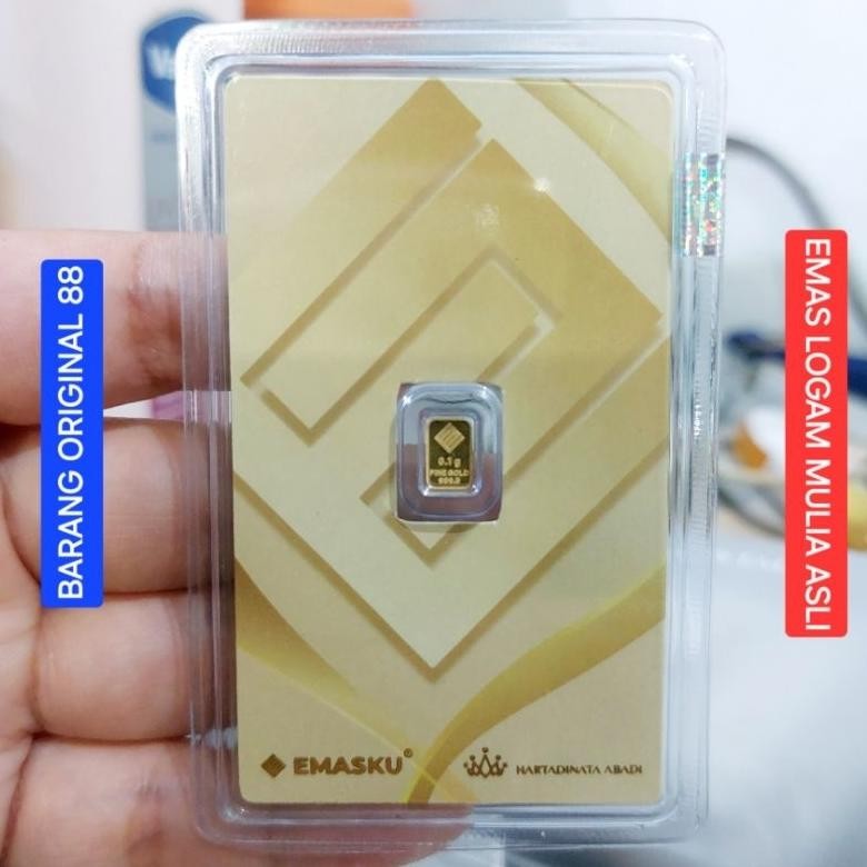 KHUSUS AREA JAKARTA SAYA ANTAR GRATIS ONGKIR BAYAR KETIKA SAMPAI EMAS ANTAM 0.1 GRAM MICRO GOLD LOGA