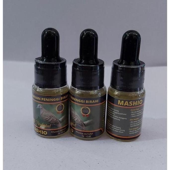 ramuan peninggi birahi perkutut mashio khusus perkutut 10 ml