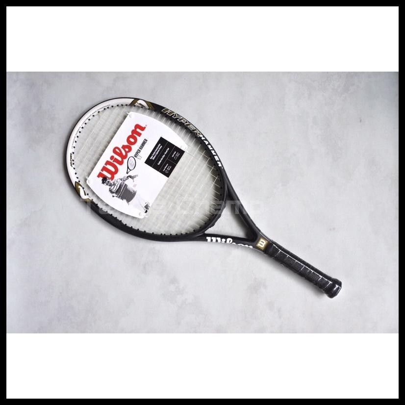 RAKET TENIS WILSON HYPER HAMMER 5.3 BLACK WHITE 2023/ TENNIS RACKET WILSON HYPER HAMMER ORIGINAL