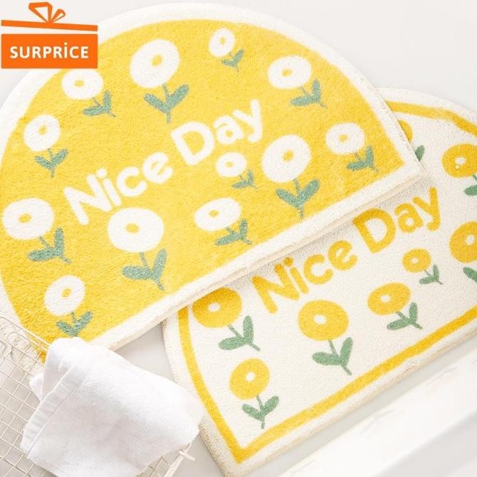 Keset Karakter Lembut / Keset Alas Kaki Karakter Kucing Anti Slip