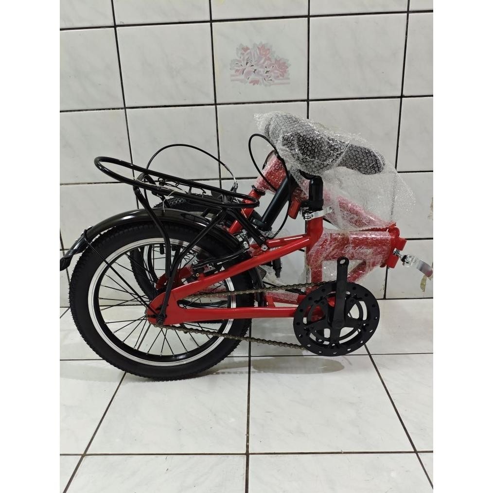 Sepeda Lipat 16 Anak & Dewasa Evergreen Single Speed